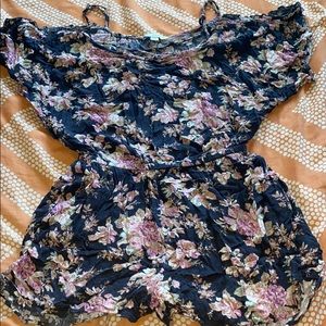 American Eagle Floral Romper